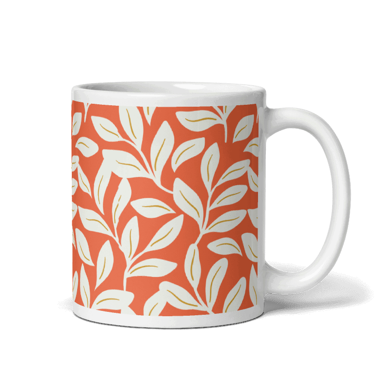 White glossy mug - HappyMom