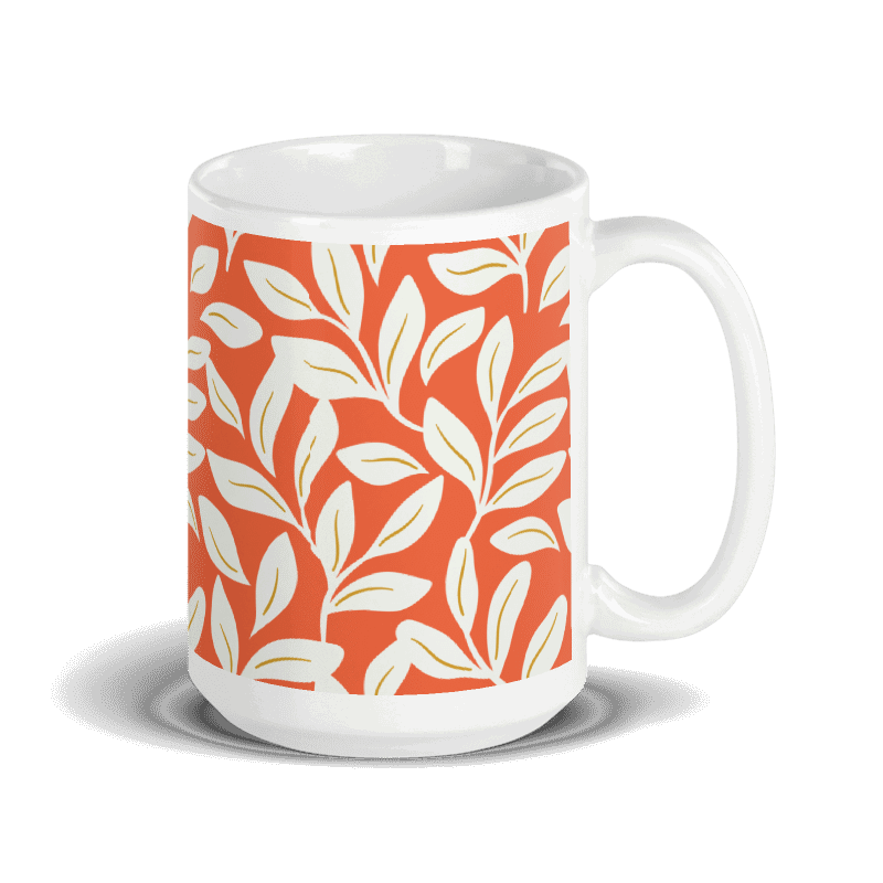 White glossy mug - HappyMom