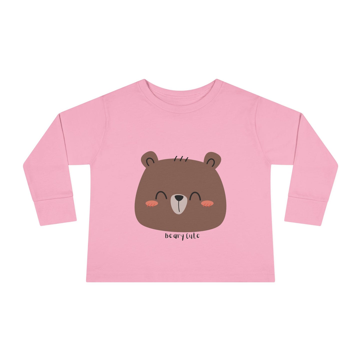 Cute Bear Toddler Long Sleeve Tee - Comfortable & Stylish for Kids - HappyMom