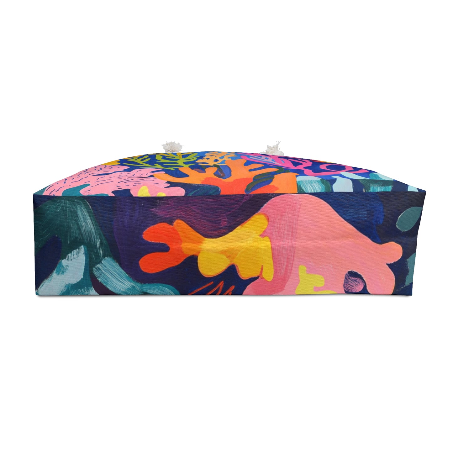 Vibrant Coral Print Weekender Bag - Perfect for Beach Trips & Getaways