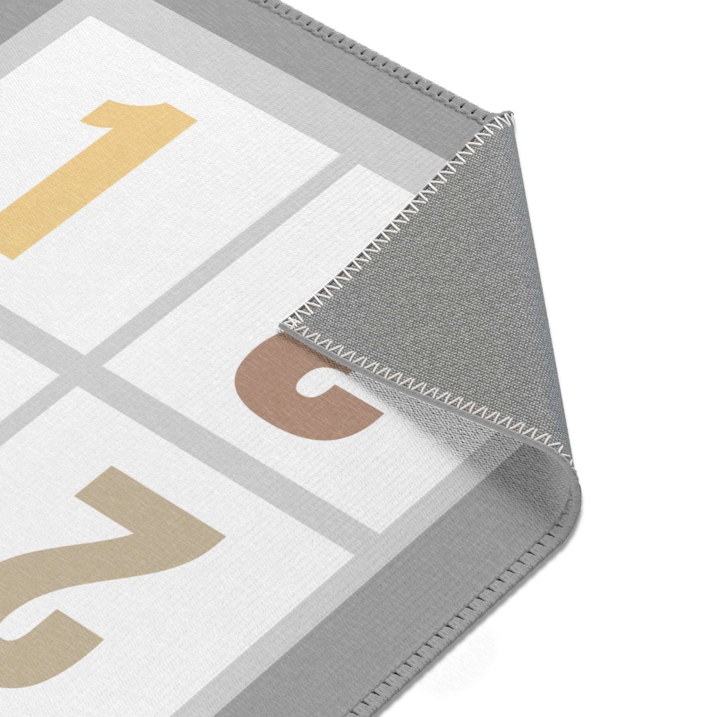 Chic Numeric Area Rug – Modern Geometric Design