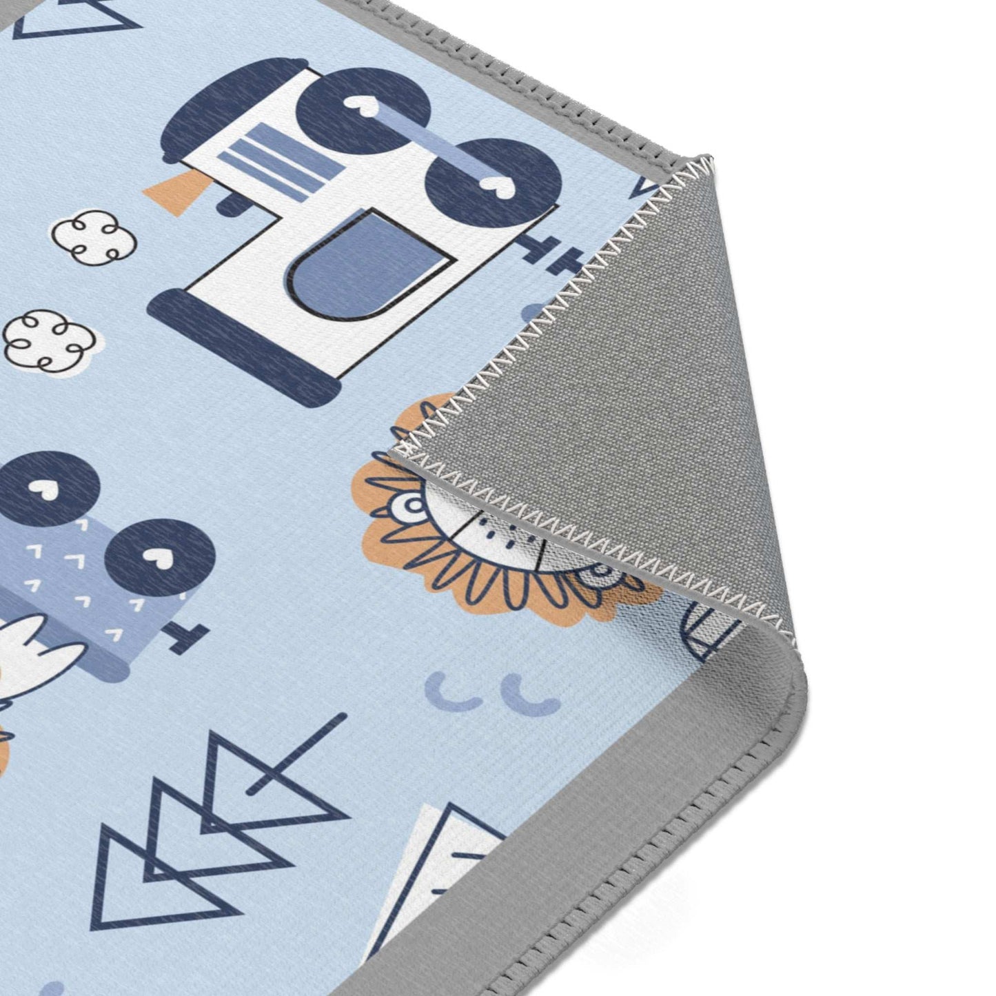 Area Rugs - Cute Zoo Animals and Train Design
