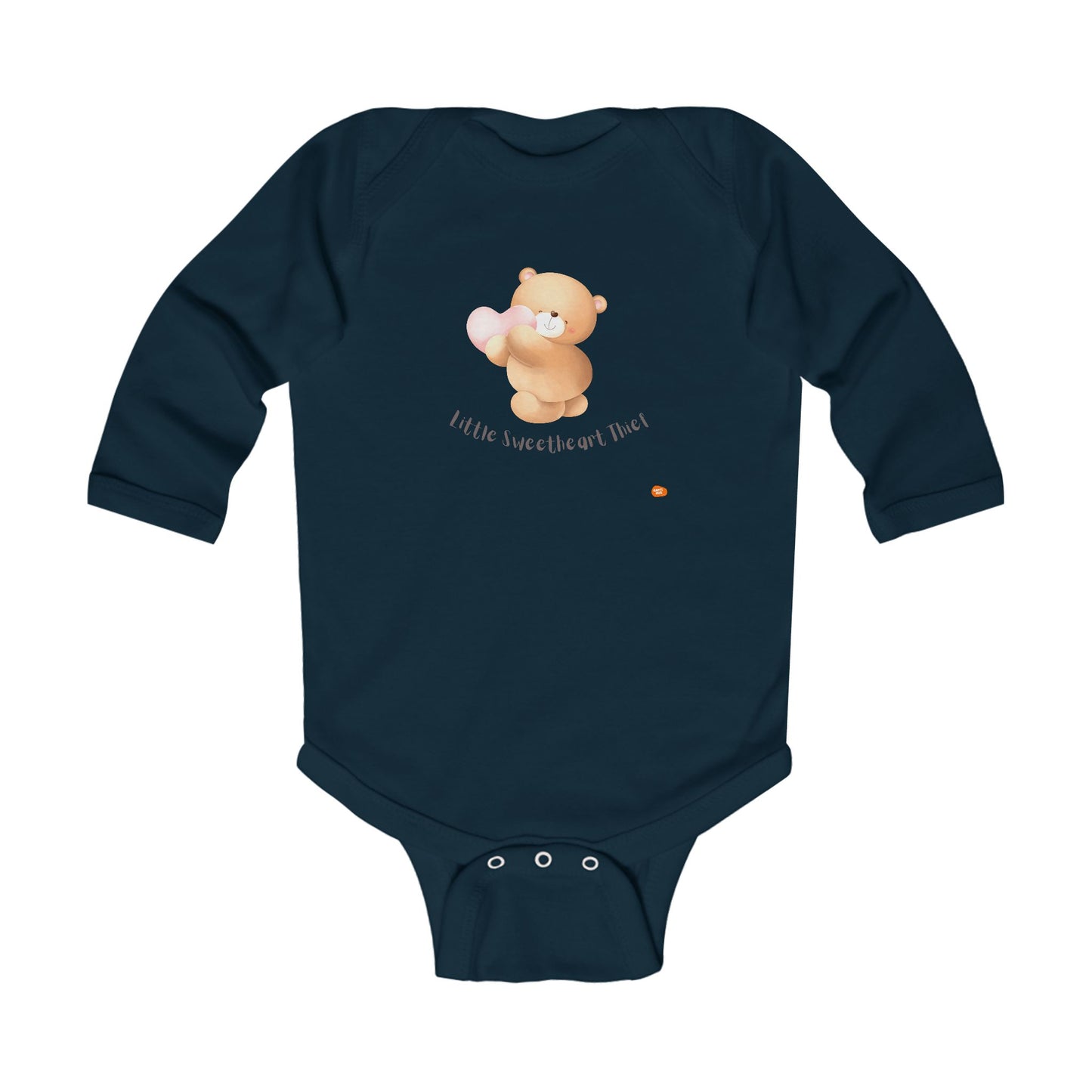 Infant Bodysuit - Little Sweetheart Thief Cute Bear Design - HappyMom