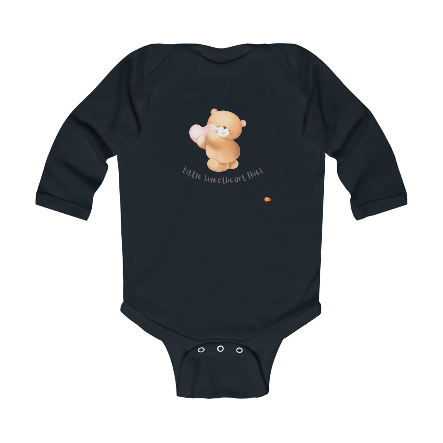 Infant Bodysuit - Little Sweetheart Thief Cute Bear Design - HappyMom