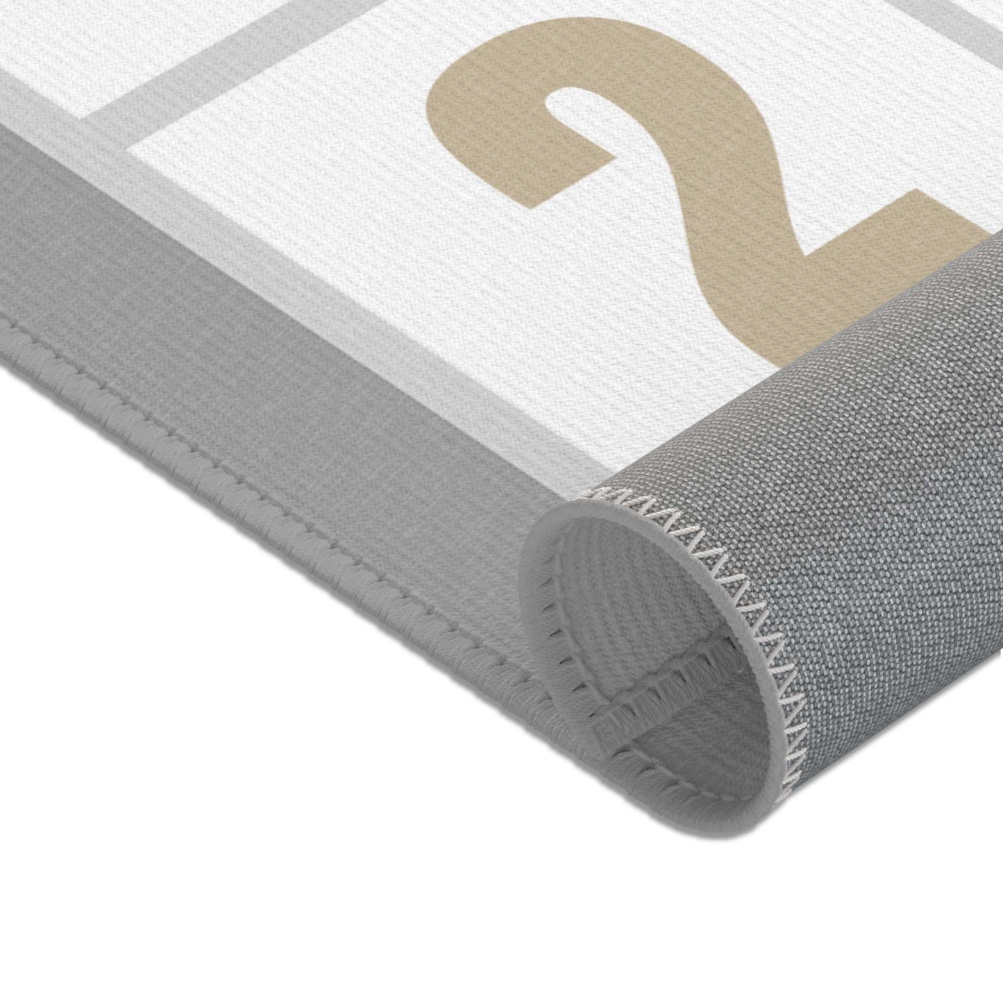 Chic Numeric Area Rug – Modern Geometric Design