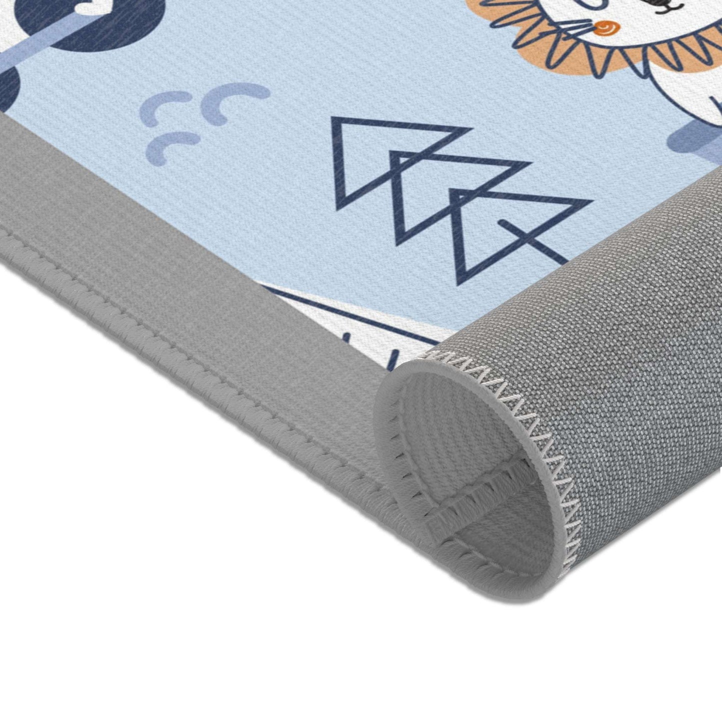 Area Rugs - Cute Zoo Animals and Train Design