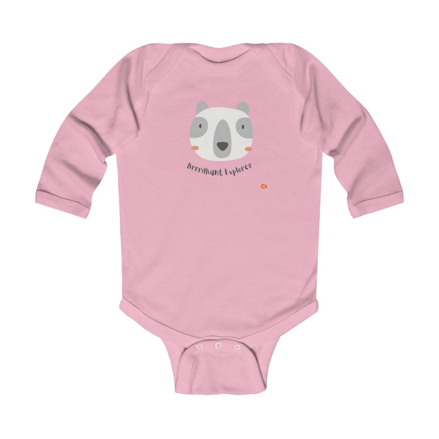 Adorable Infant Long Sleeve Bodysuit - "Born to Explore" - HappyMom