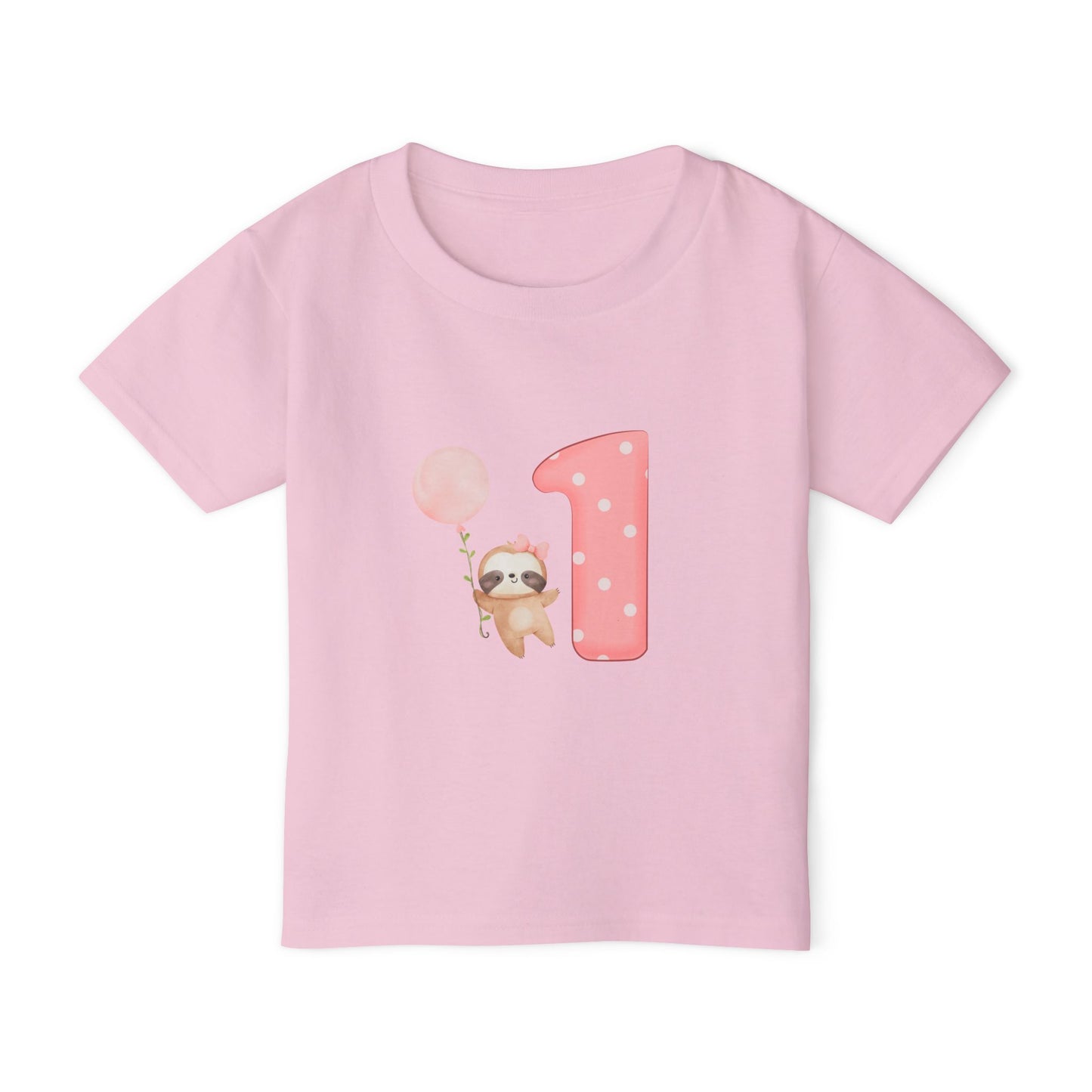 First Birthday - Baby Girl Short Sleeve Tee - HappyMom