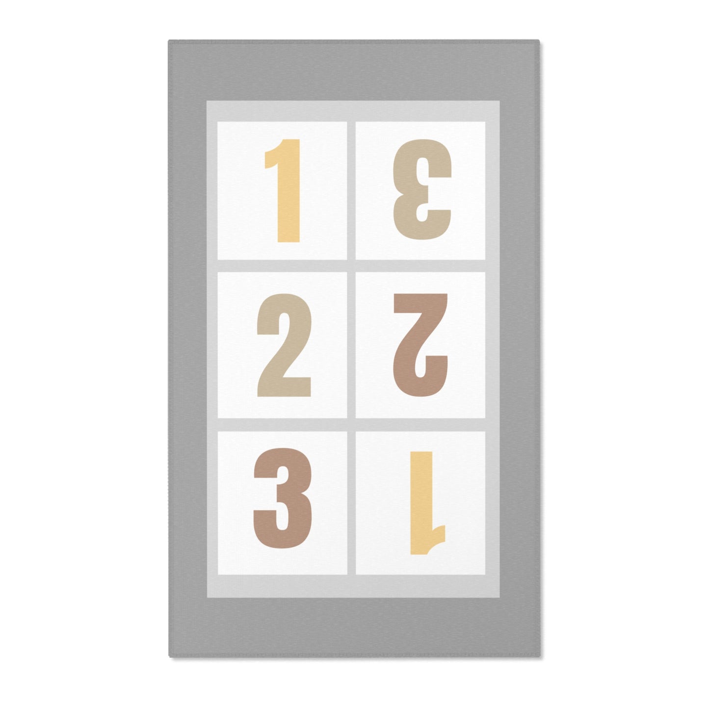 Chic Numeric Area Rug – Modern Geometric Design - HappyMom