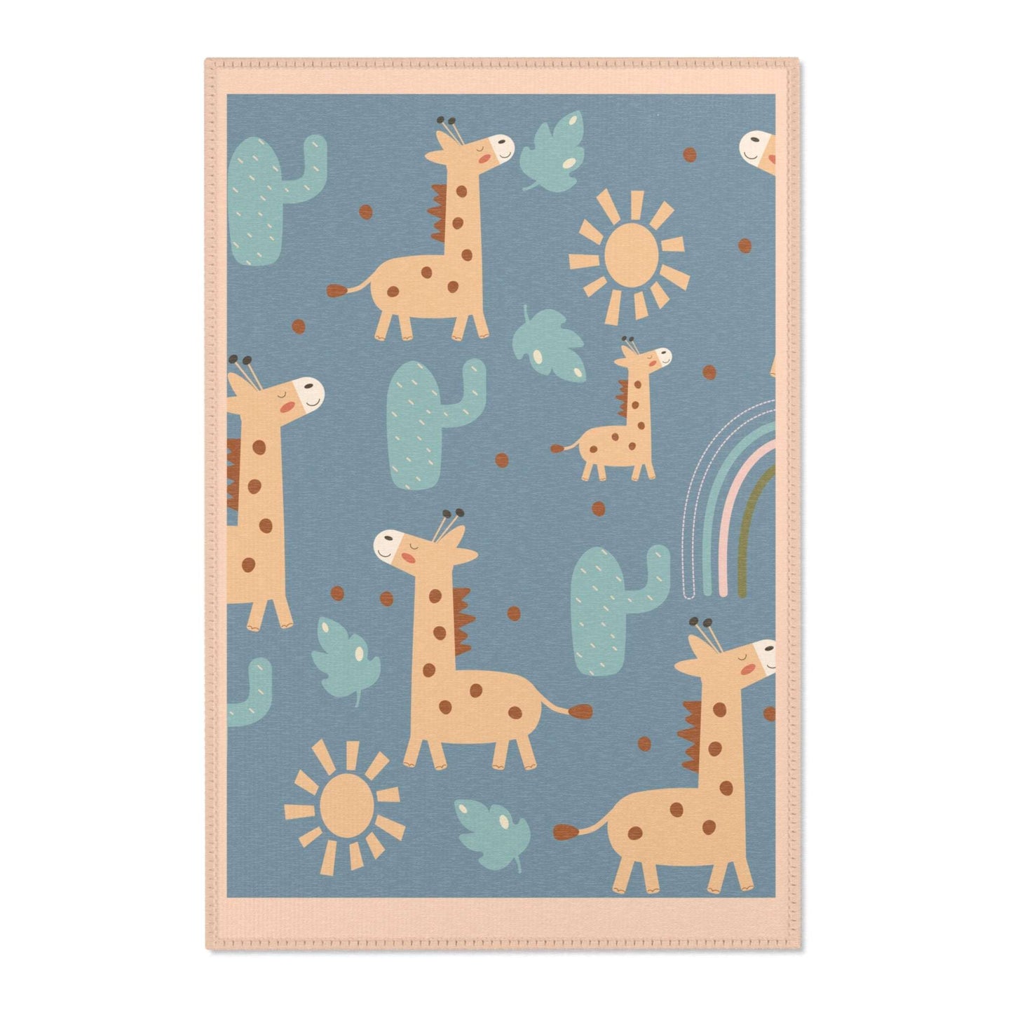 Giraffe Area Rug for Toddler Baby Room