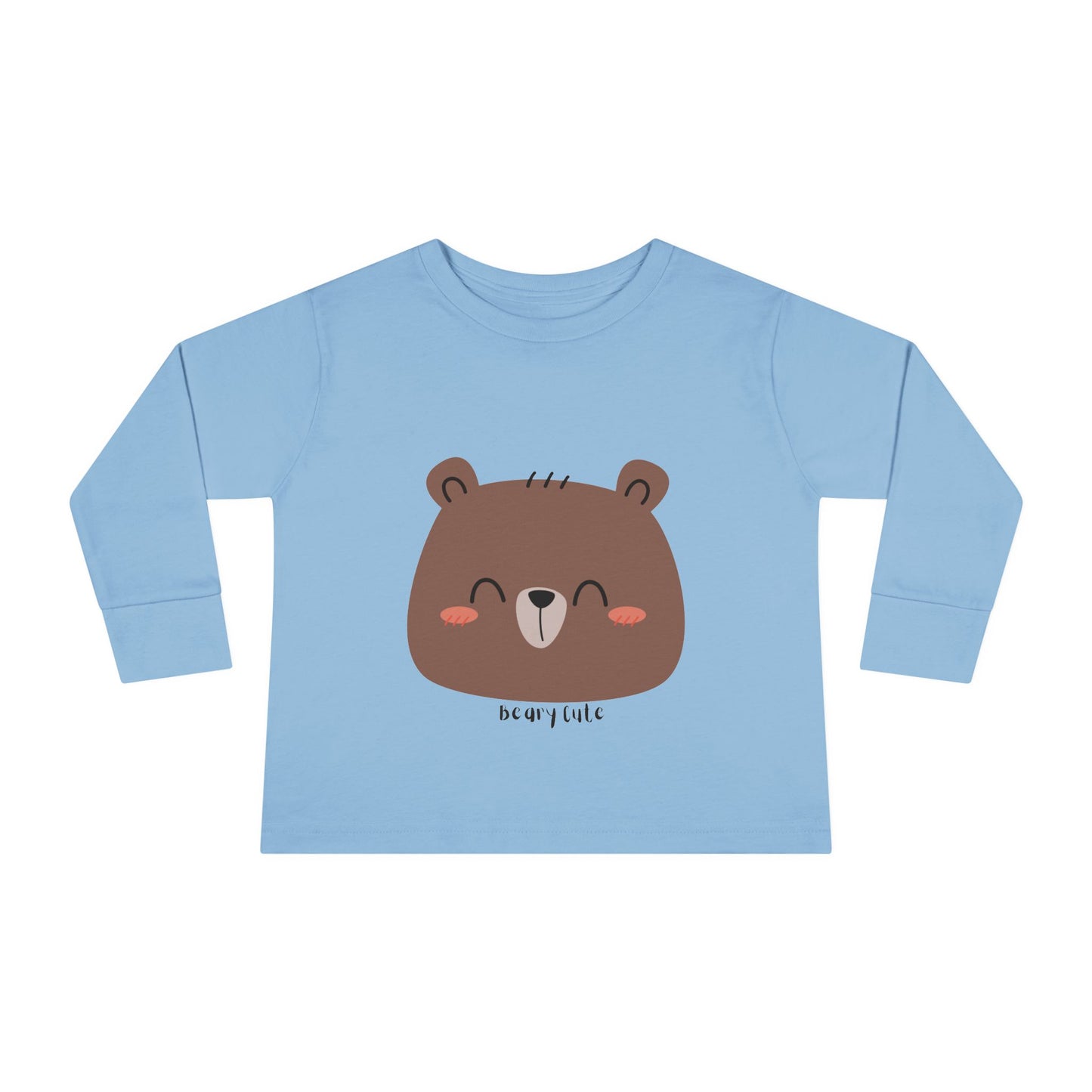Cute Bear Toddler Long Sleeve Tee - Comfortable & Stylish for Kids - HappyMom