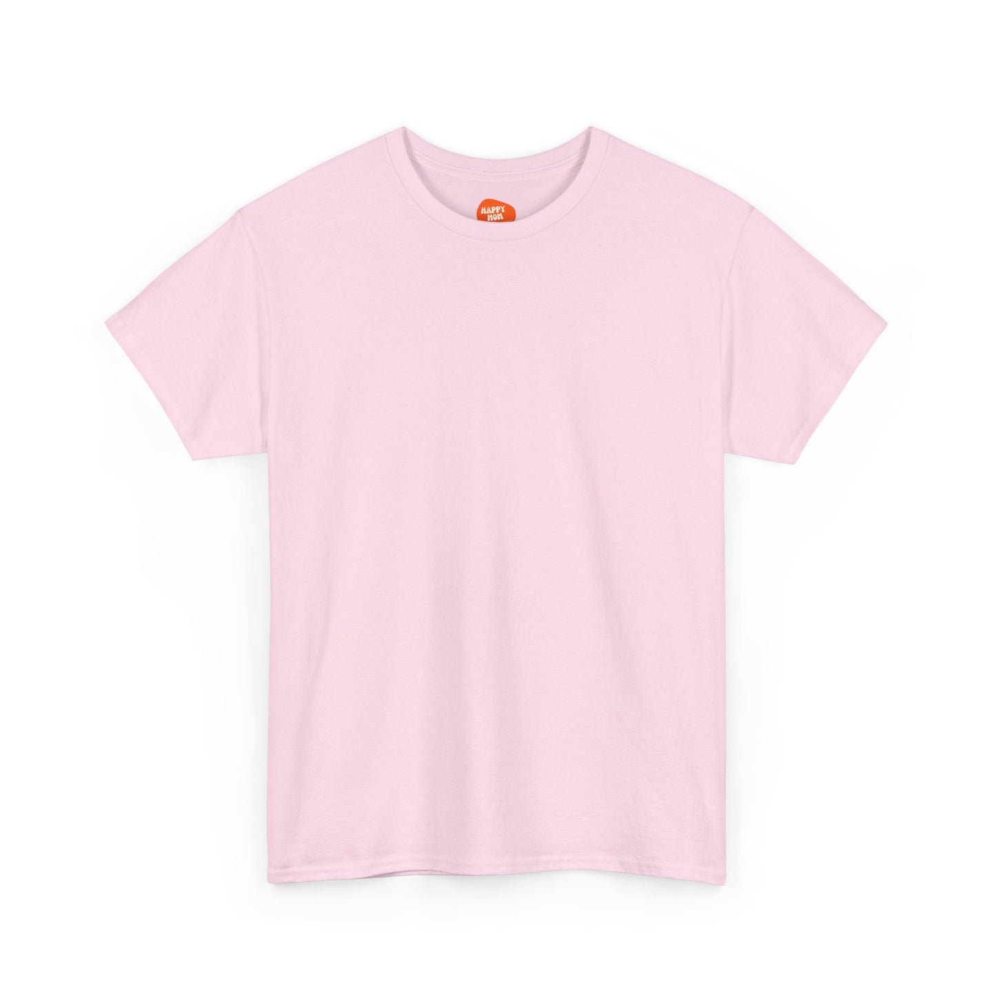 Happy Mom Floral Heavy Cotton Tee - Perfect Gift for Mother's Day - HappyMom