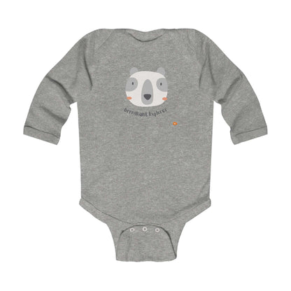 Adorable Infant Long Sleeve Bodysuit - "Born to Explore"