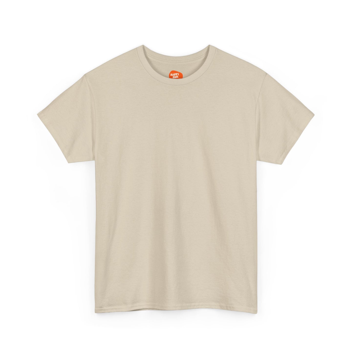 Happy Mom Floral Heavy Cotton Tee - Perfect Gift for Mother's Day - HappyMom