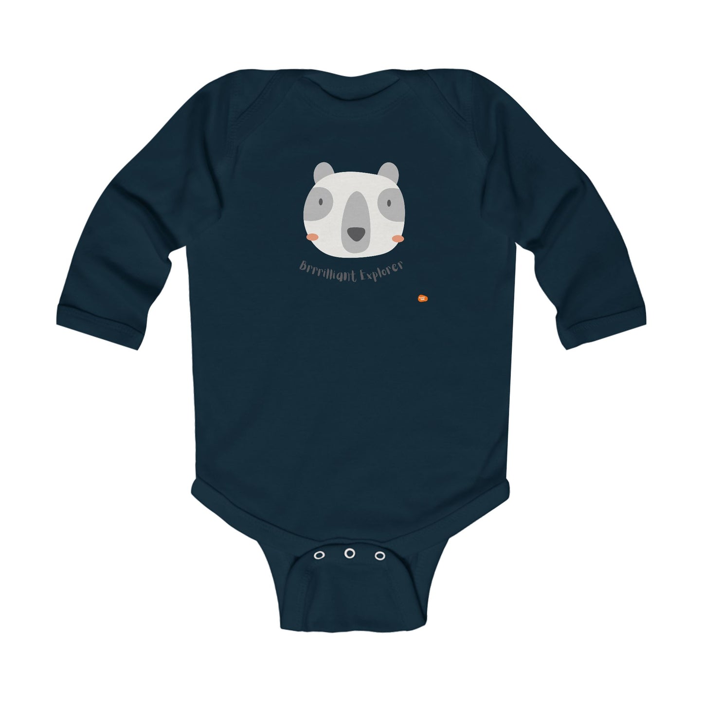 Adorable Infant Long Sleeve Bodysuit - "Born to Explore" - HappyMom