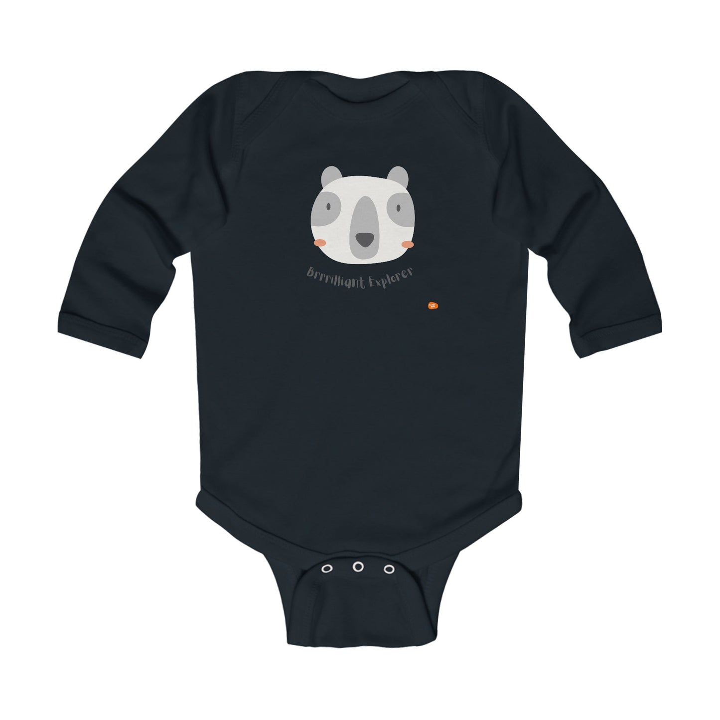 Adorable Infant Long Sleeve Bodysuit - "Born to Explore" - HappyMom