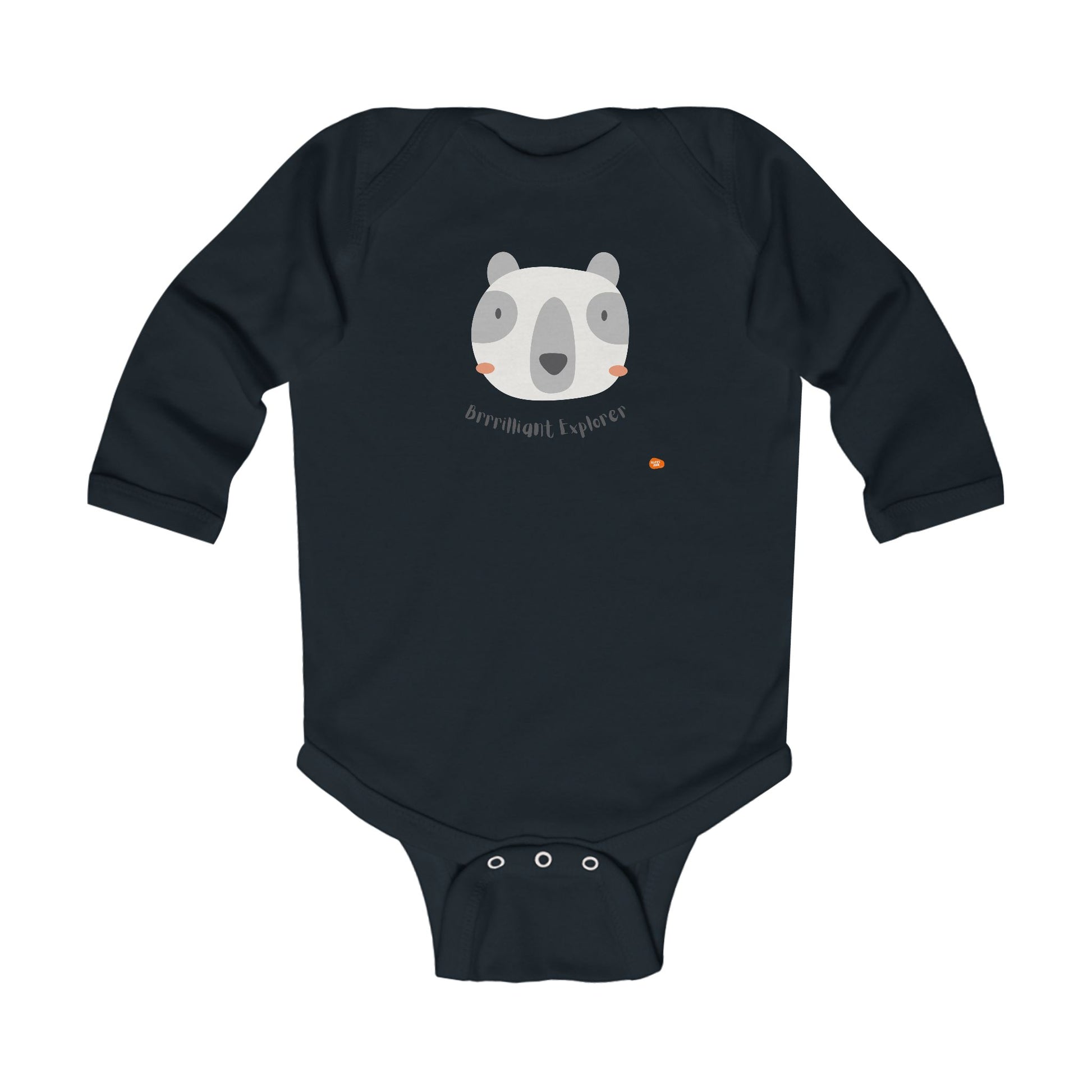 Adorable Infant Long Sleeve Bodysuit - "Born to Explore" - HappyMom