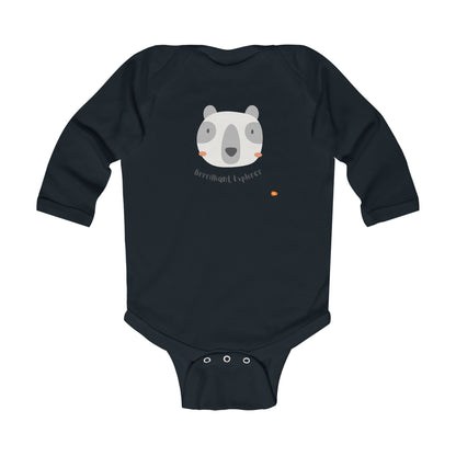 Adorable Infant Long Sleeve Bodysuit - "Born to Explore" - HappyMom