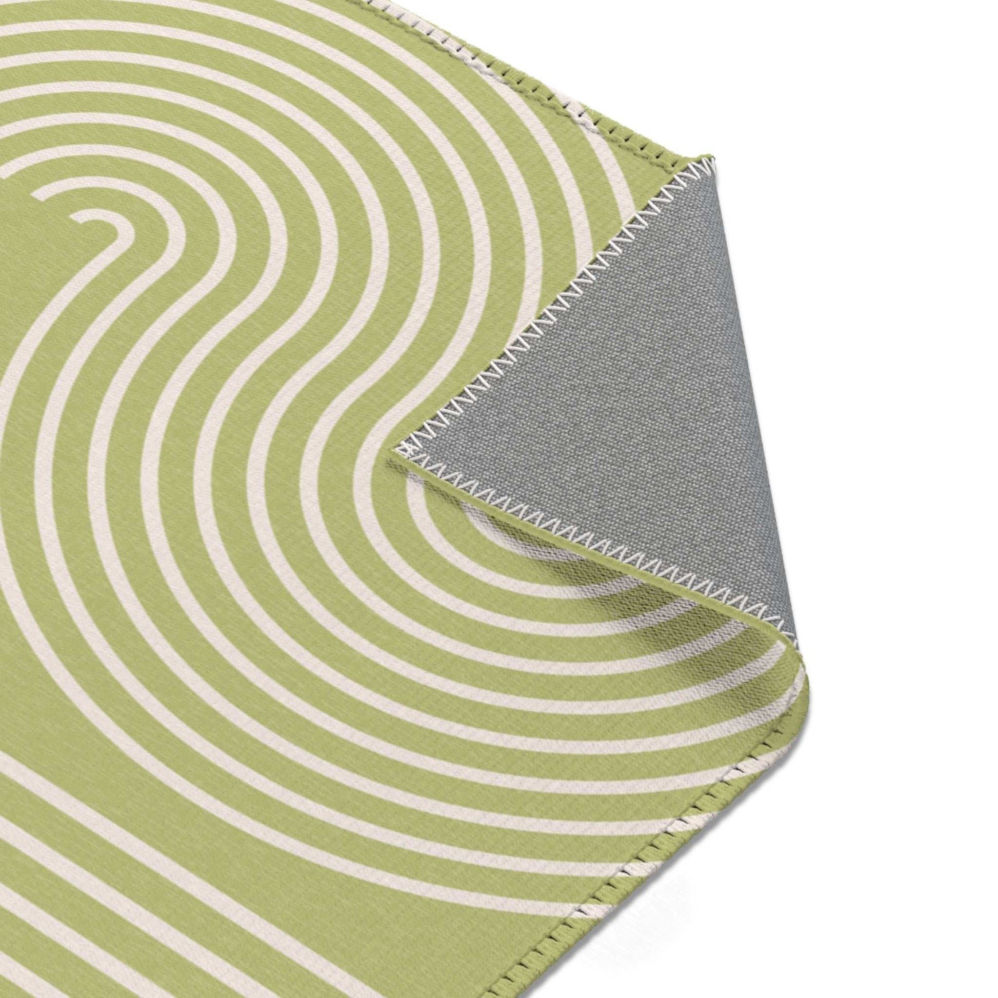 Play Area Rugs - Green Lines - Toddler Room Decor - HappyMom