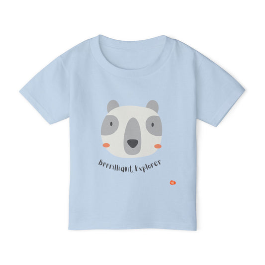 Brilliant Explorer Toddler T-Shirt - Cute Panda Design - HappyMom