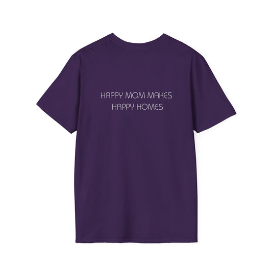 Happy Mom Makes Happy Homes Tee - Back Design - HappyMom