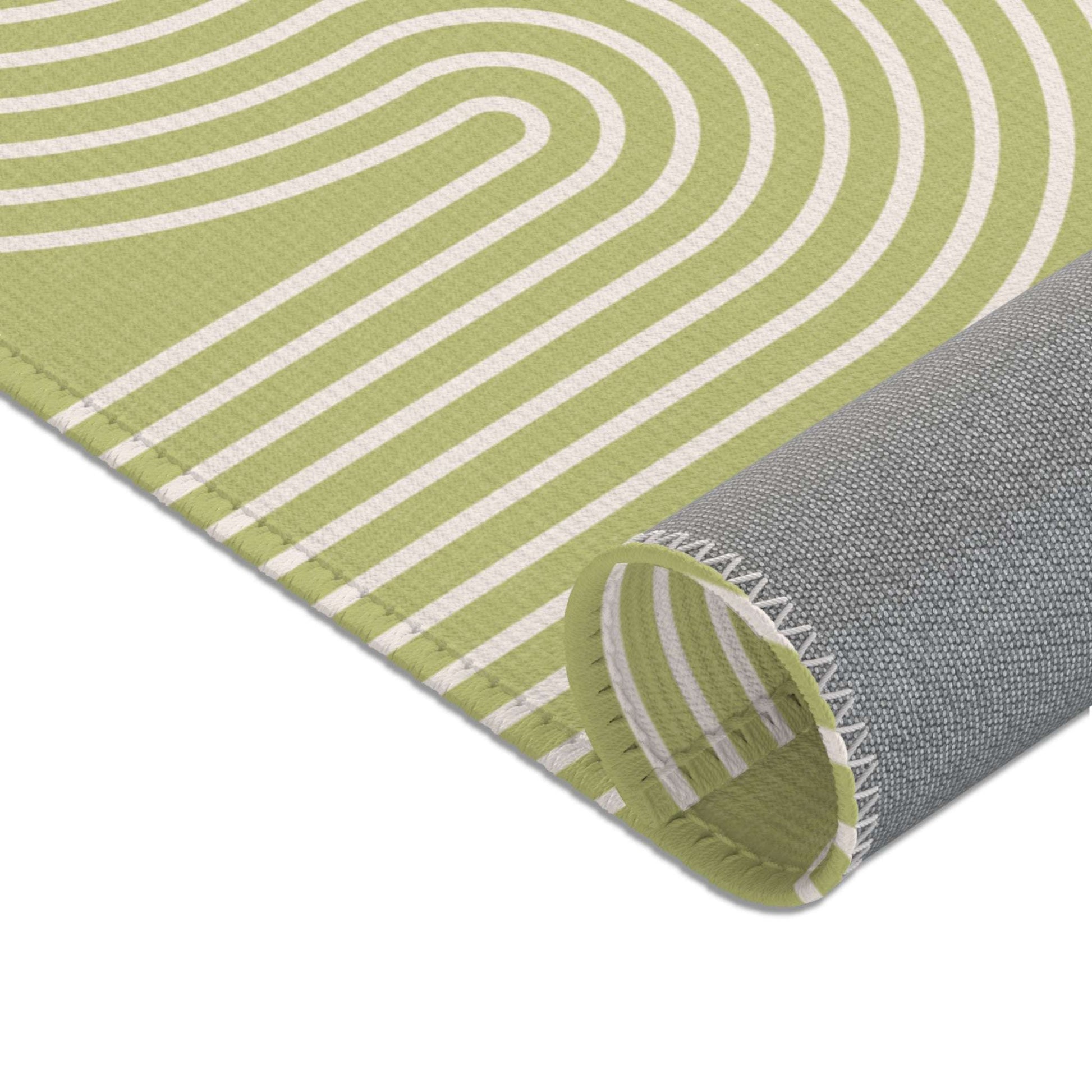 Play Area Rugs - Green Lines - Toddler Room Decor - HappyMom