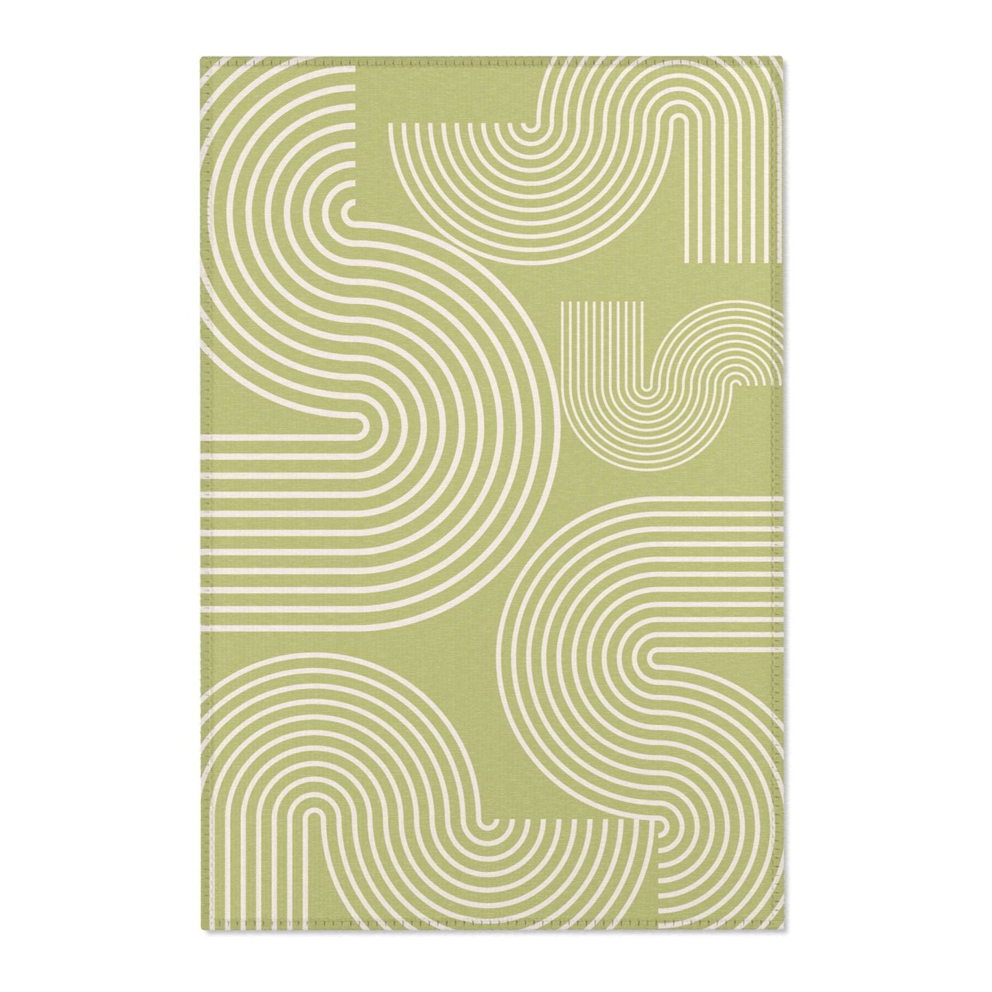 Play Area Rugs - Green Lines - Toddler Room Decor - HappyMom