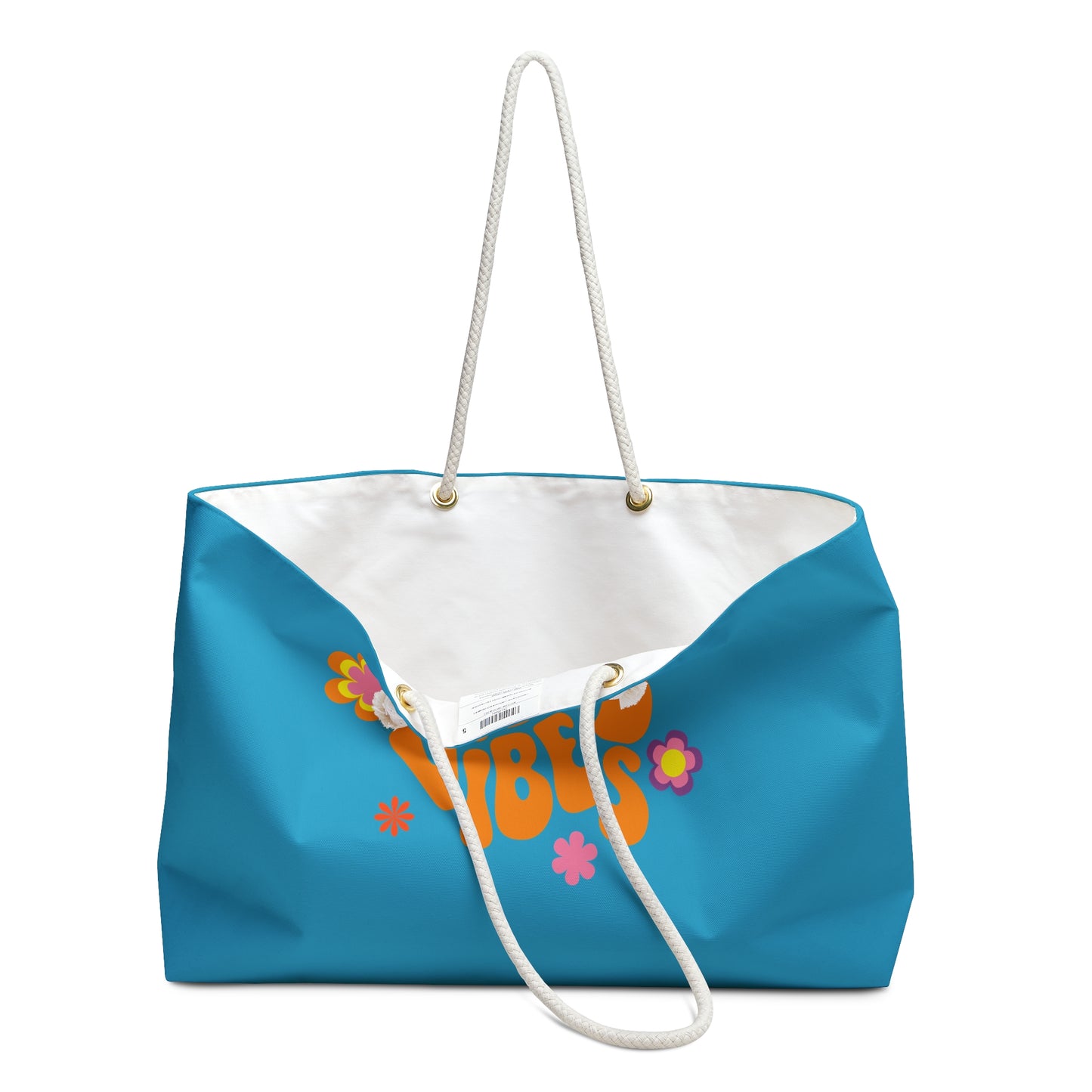 Good Vibes Weekender Bag - Colorful Tote for Travel & Leisure