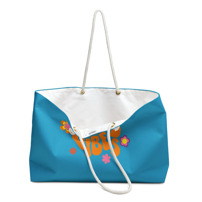 Good Vibes Weekender Bag - Colorful Tote for Travel & Leisure