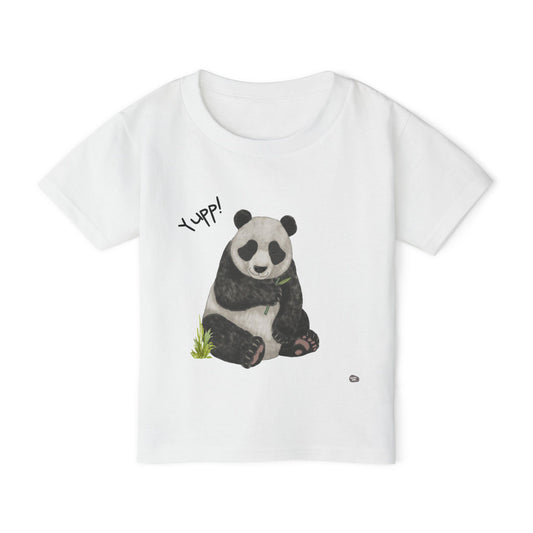 Adorable Panda Kids T-Shirt - Yupp! Cute Toddler Tee - HappyMom