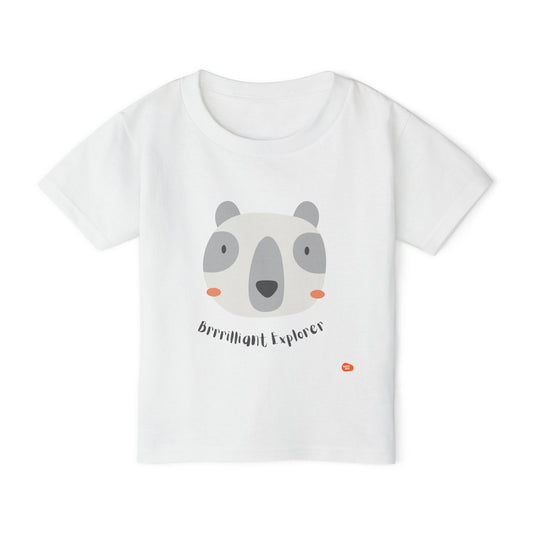 Brilliant Explorer Toddler T-Shirt - Cute Panda Design - HappyMom
