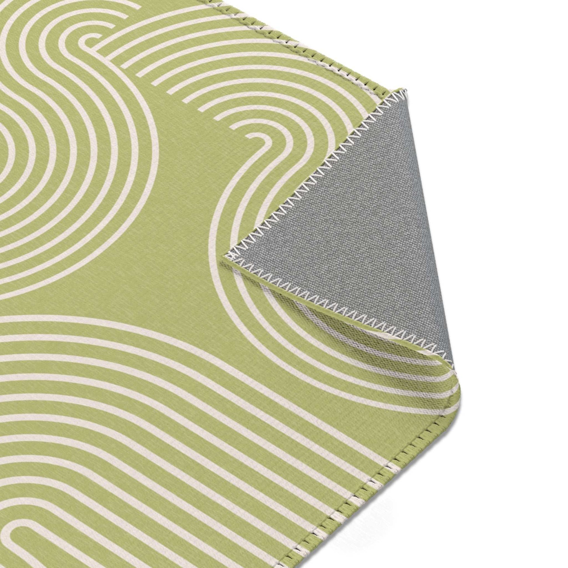 Play Area Rugs - Green Lines - Toddler Room Decor - HappyMom