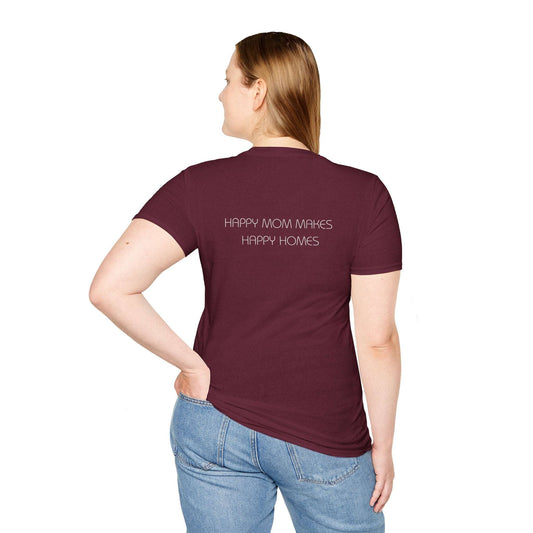 Happy Mom Makes Happy Homes Tee - Back Design - HappyMom