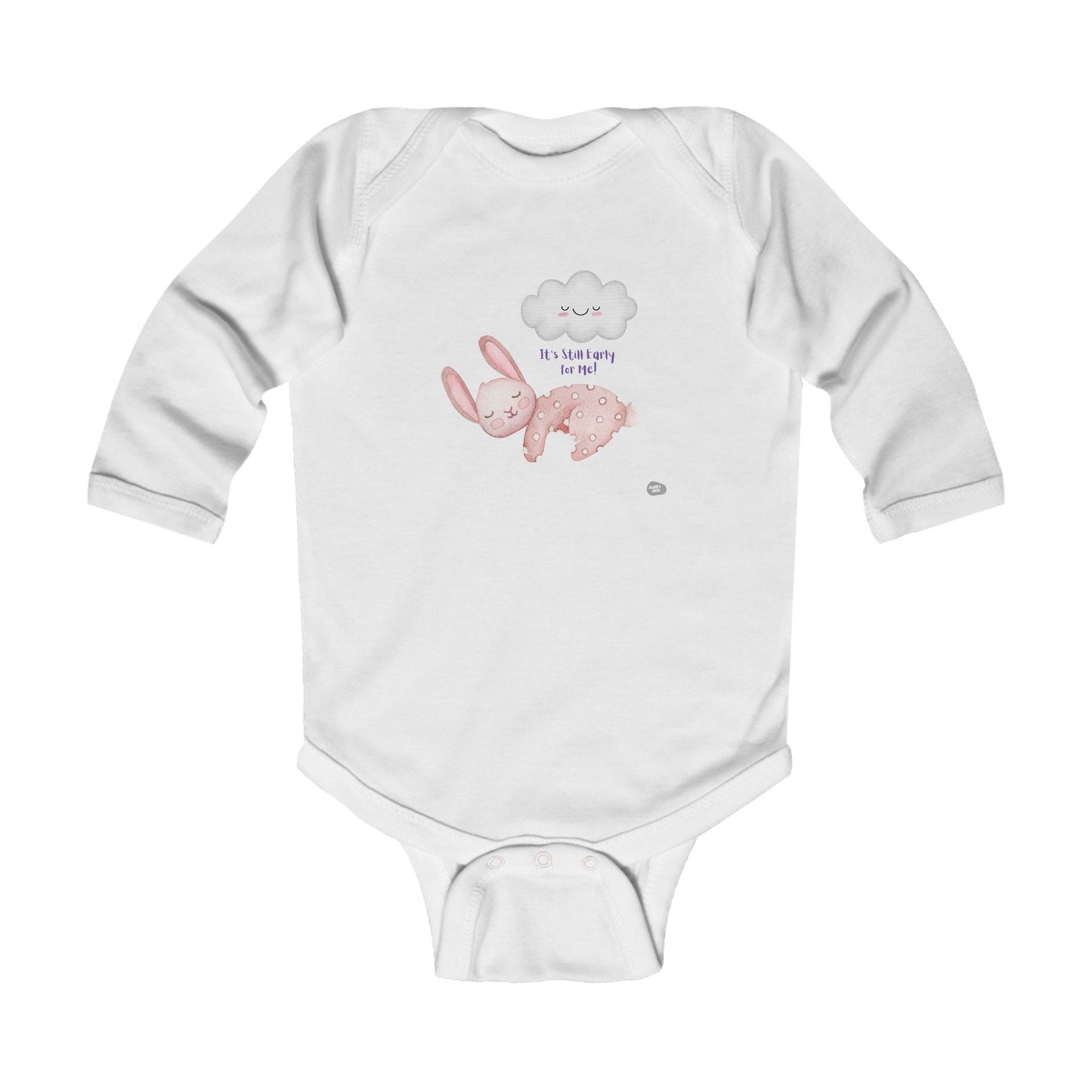 Adorable Infant Long Sleeve Bodysuit with Bunny Design - Perfect Baby Gift - HappyMom