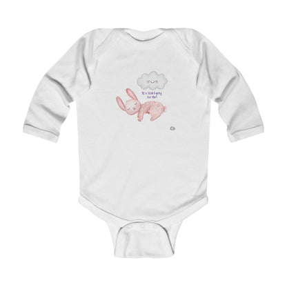 Adorable Infant Long Sleeve Bodysuit with Bunny Design - Perfect Baby Gift - HappyMom