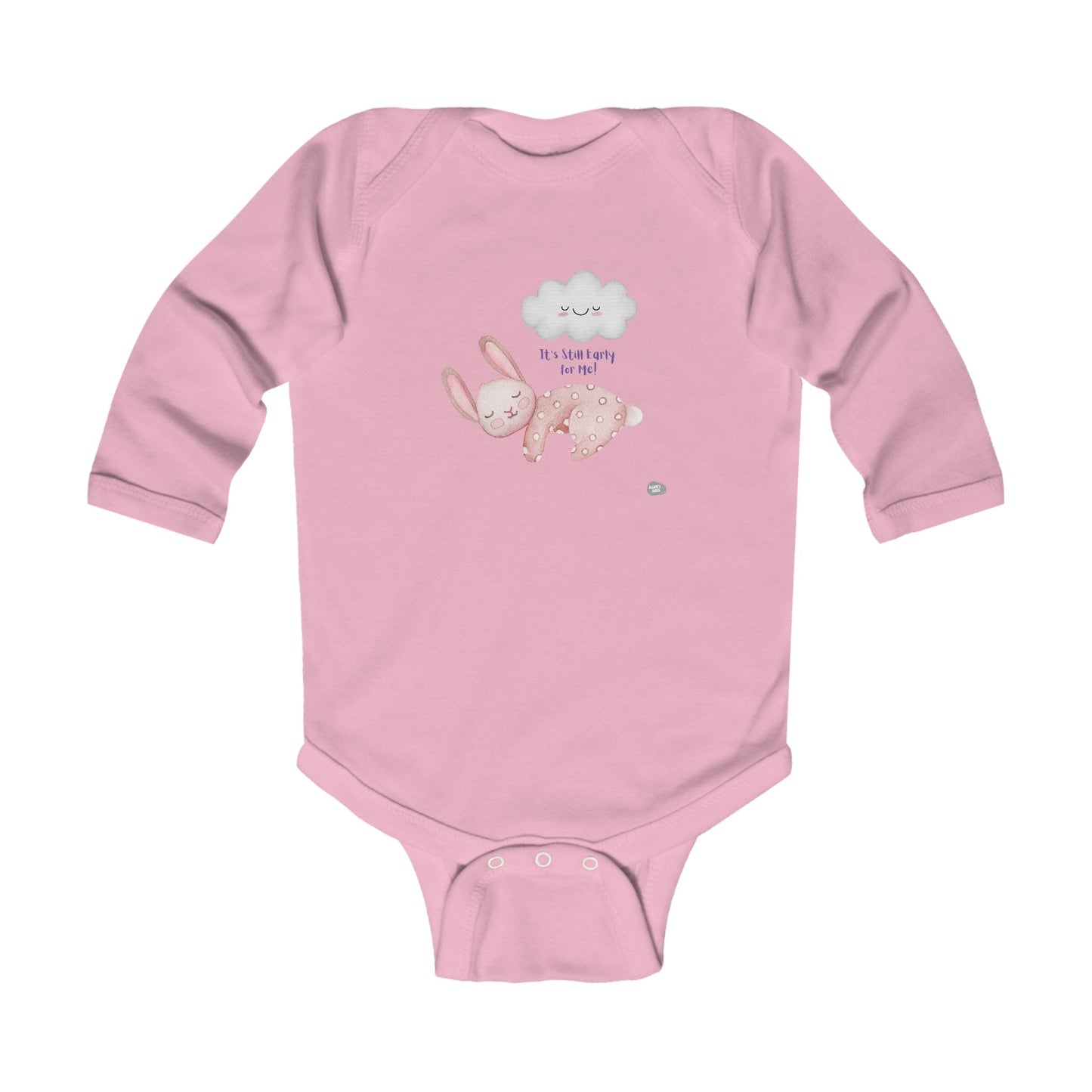 Adorable Infant Long Sleeve Bodysuit with Bunny Design - Perfect Baby Gift - HappyMom