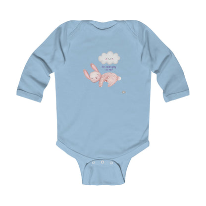 Adorable Infant Long Sleeve Bodysuit with Bunny Design - Perfect Baby Gift - HappyMom
