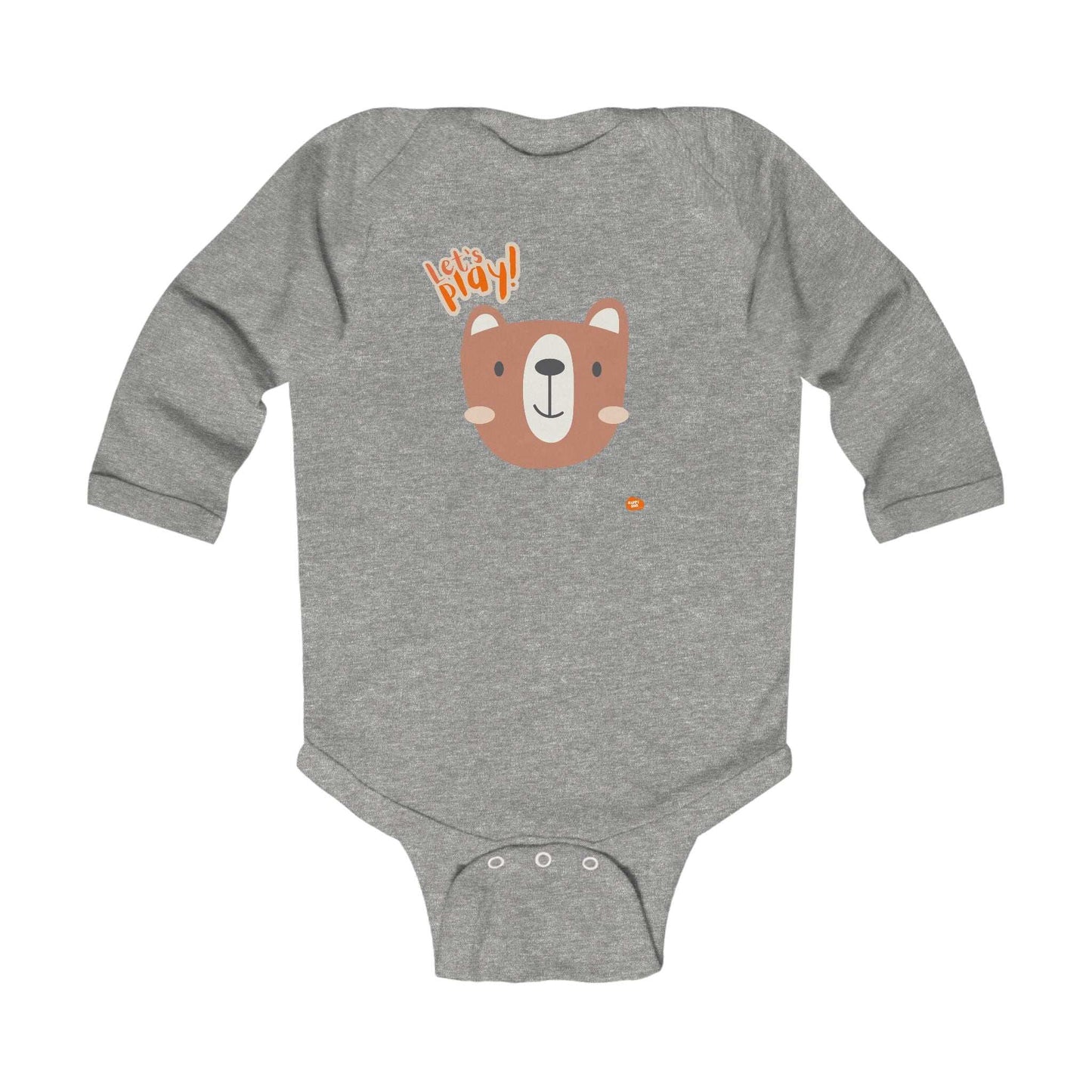 Let's Play Bear Infant Long Sleeve Bodysuit - Cute Baby Outfit for Playtime