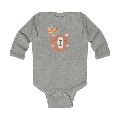 Let's Play Bear Infant Long Sleeve Bodysuit - Cute Baby Outfit for Playtime